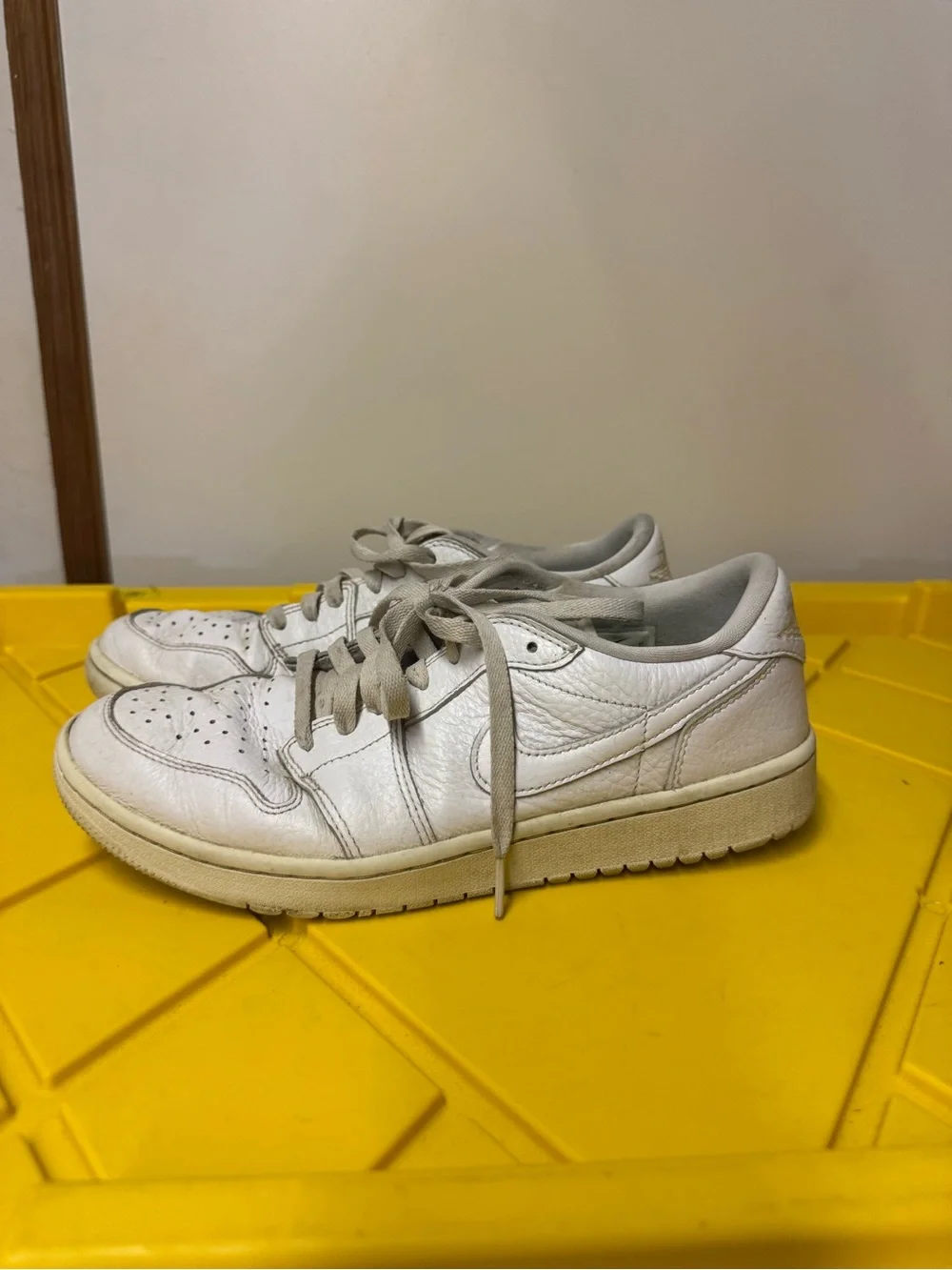 Nike Air Jordan 1 Low Golf White Leather Men’s Size 9
